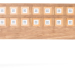 Modello in legno con inserimento di mattonelle in ceramica della Cerasarda