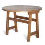 Modello di tavolo tondo con ribalte