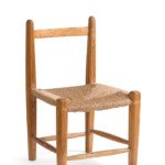 Modello finito di sedia sarda tradizionale rivisitate